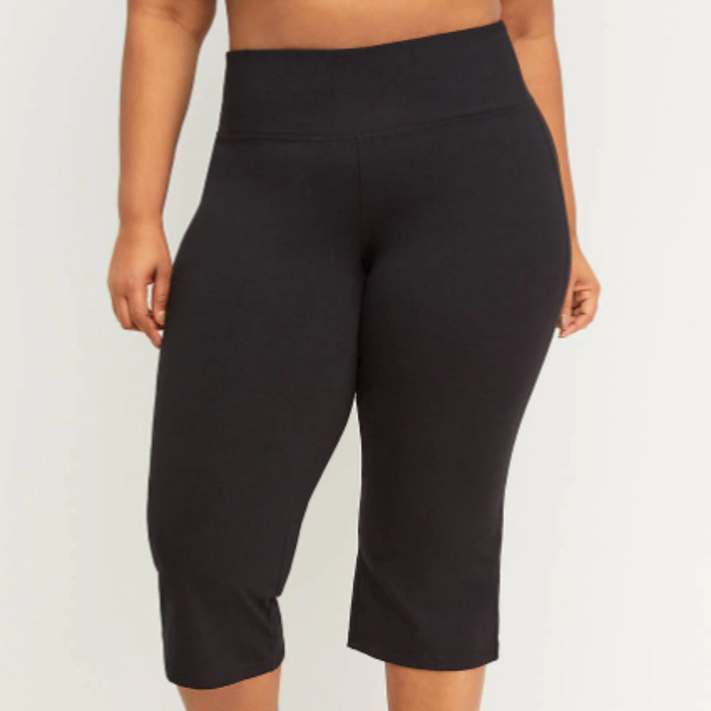 Black Wide Legged Leggings- Livi Active
